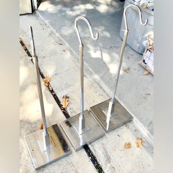 BOUTIQUE DISPLAY Shepherds Hook Countertop Clothing Stand Clothes Chrome Silver - Picture 11 of 13